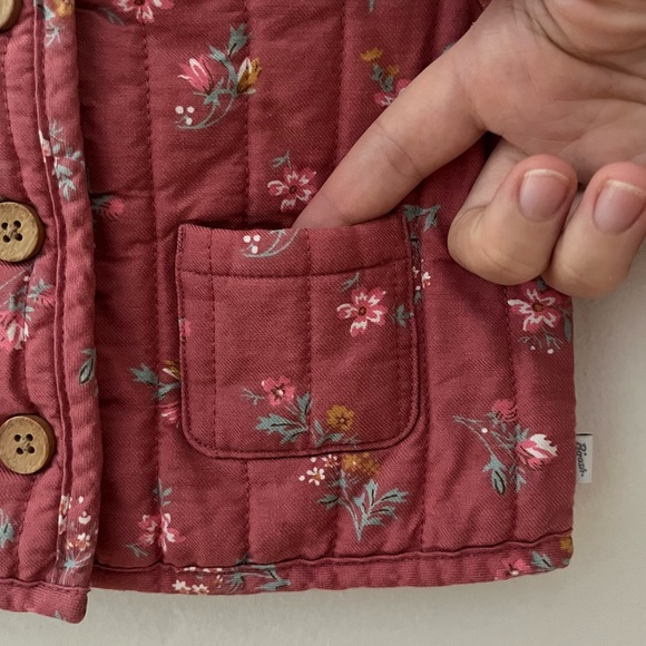 Baby B’gosh Quilted Floral Jacket - 9M - Picture 3 of 6